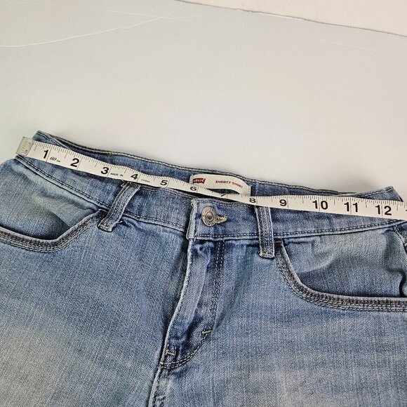 Levi's Shorty Short Cuff Stretch Denim Short 14 Reg - Picture 2 of 9